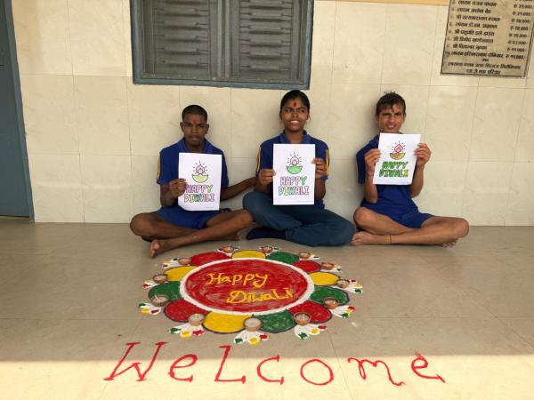 Diwali- Rangoli making
